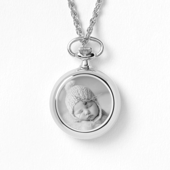 Newborn Baby Necklace Watch (Front)