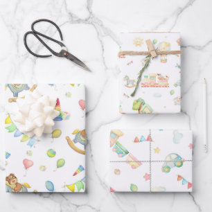 Newborn Baby Nursery  Wrapping Paper Sheet