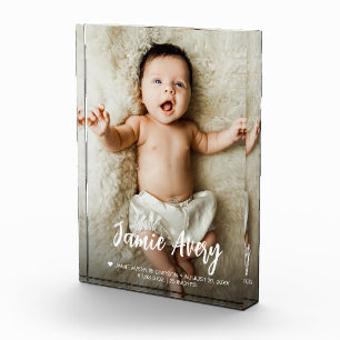 Newborn Baby photo name Script birth stats