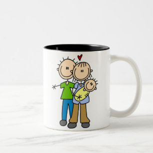 Newborn Baby Stick Figure Mug