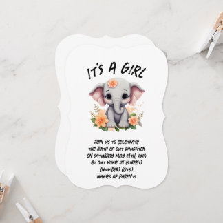 newborn birth announcement cards(customise)