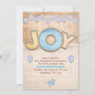 Newborn Boy Boy Announcement