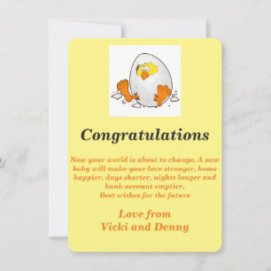 Newborn card. announcement