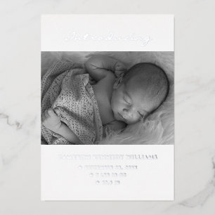 Newborn Cute Simple Custom Photo Hello Baby Birth