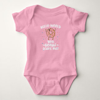 Newborn Doughnut Meme Quote Coming Home Outfit Baby Bodysuit