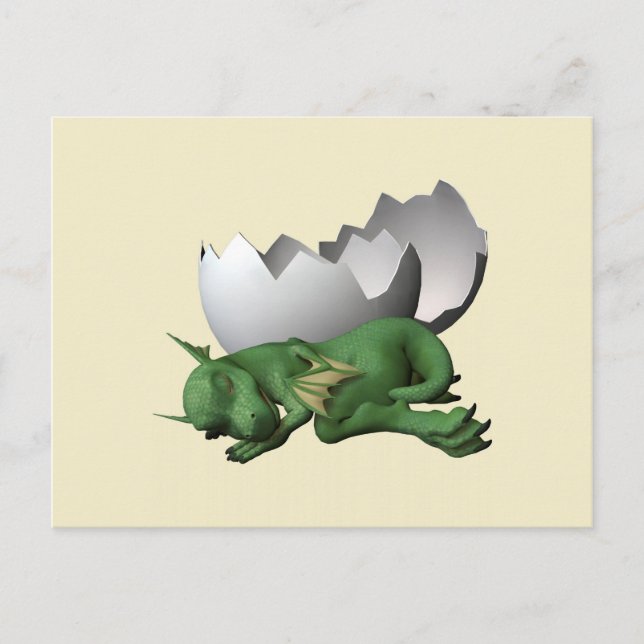 Newborn Dragon Postcard (Front)