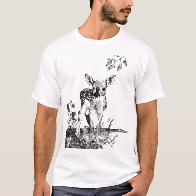 Newborn fawn T-Shirt (Front)