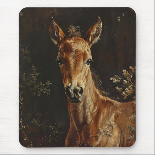 Newborn Foal Painting Mouse Mat