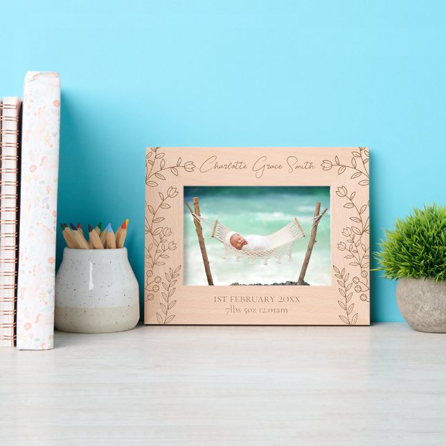 newborn new baby gift for grandparents new parent  etched frames (Creator Uploaded)