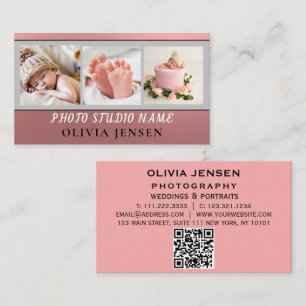 Newborn Photography Baby Photographer Photo  Business Card