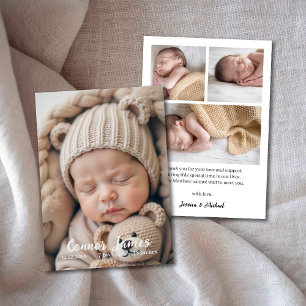 Newborn Scrpty Baby Photo Announcement Card