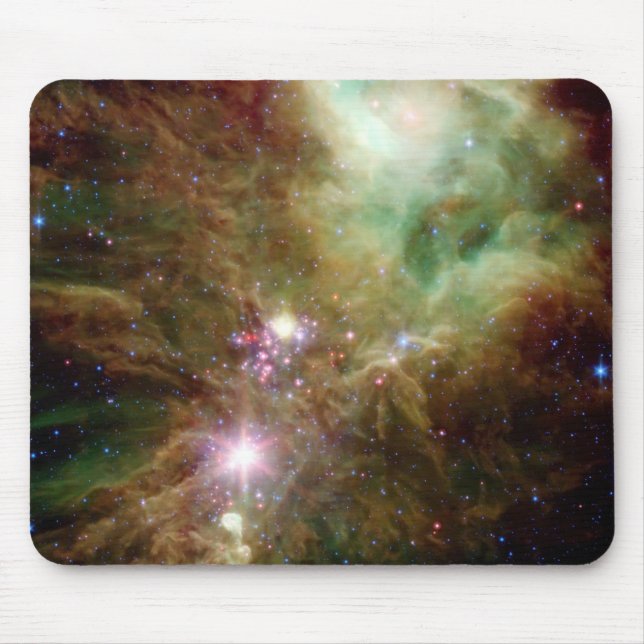 Newborn stars in the Christmas Tree cluster Mouse Mat (Front)