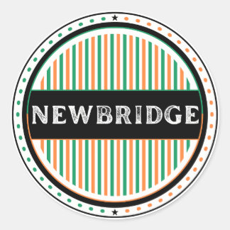 Newbridge City Pride Emblem – Irish Identity Classic Round Sticker