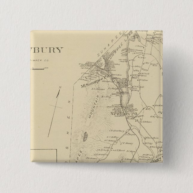 Newbury 15 Cm Square Badge (Front)