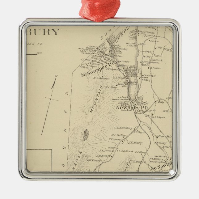 Newbury Metal Tree Decoration (Front)