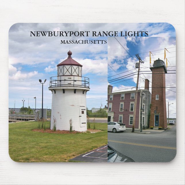 Newburyport Harbour Range Lights, Mass Mousepad (Front)