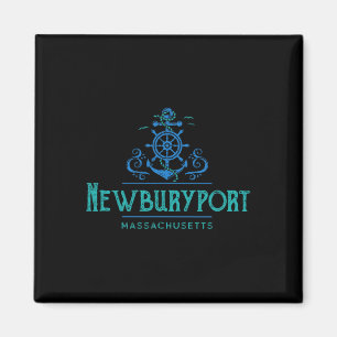 Newburyport Machusetts Nautical Design Magnet