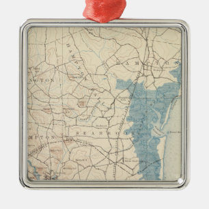 Newburyport, Massachusetts Metal Tree Decoration