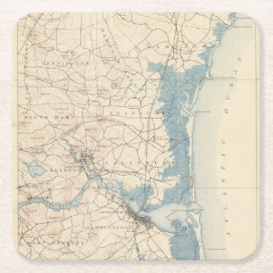 Newburyport, Massachusetts Square Paper Coaster
