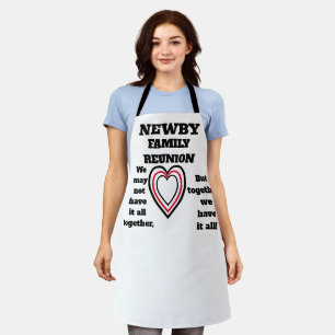 NEWBY FAMILY REUNION  APRON