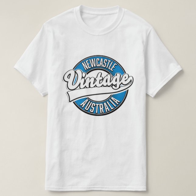 Newcastle australia vintage style logo T-Shirt (Design Front)