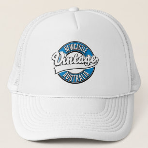Newcastle australia vintage style logo trucker hat