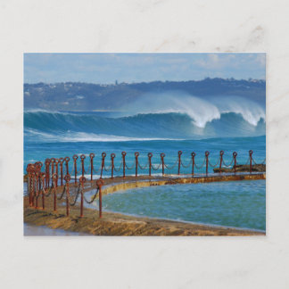 Newcastle Beach from the Canoe Pool Postcard