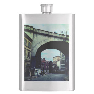 Newcastle bridge hip flask