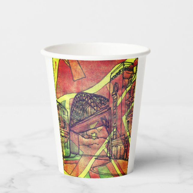 Newcastle bridge paper cups (Front)