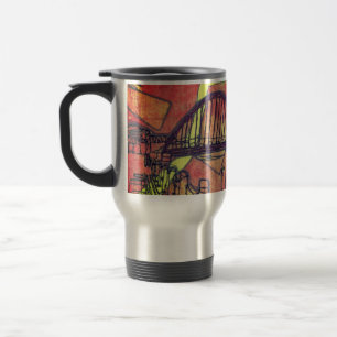 Newcastle bridge travel mug