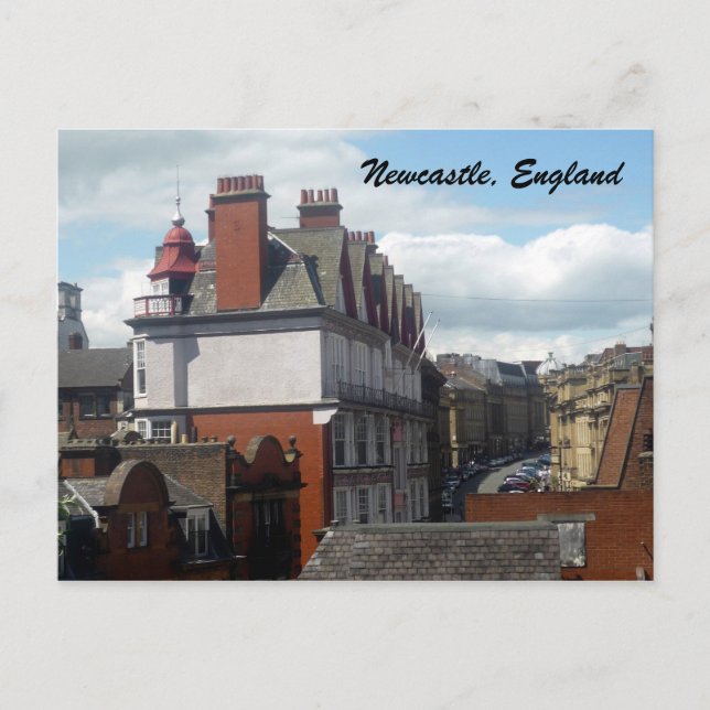 newcastle buildings postcard (Front)
