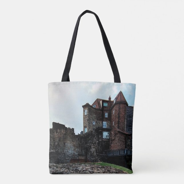 Newcastle castle , The black gate Tote Bag (Back)
