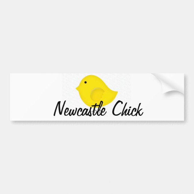 Newcastle Chick Bumper Sticker (Front)