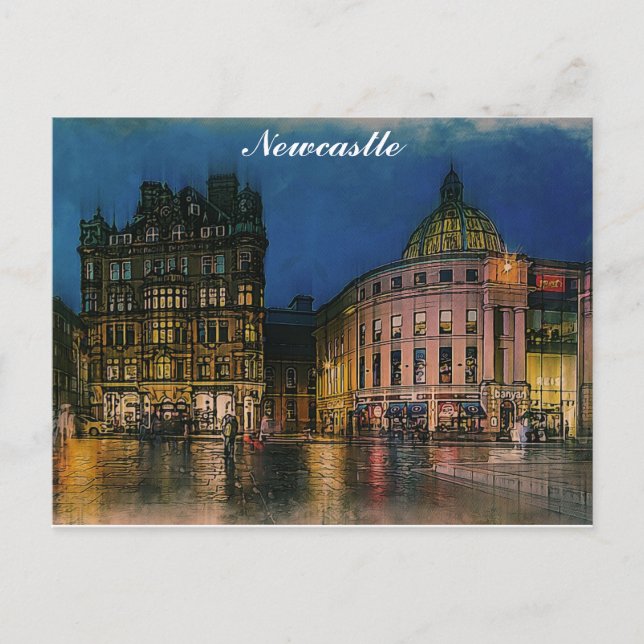 Newcastle England Artistic Postcard (Front)