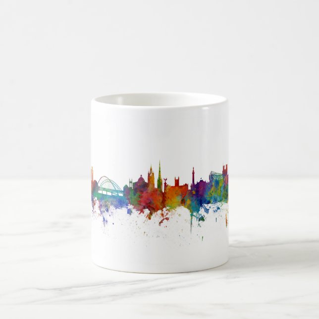 Newcastle England Skyline Coffee Mug (Center)