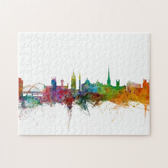 Newcastle England Skyline Jigsaw Puzzle (Horizontal)