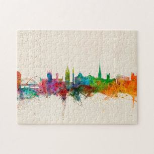 Newcastle England Skyline Jigsaw Puzzle