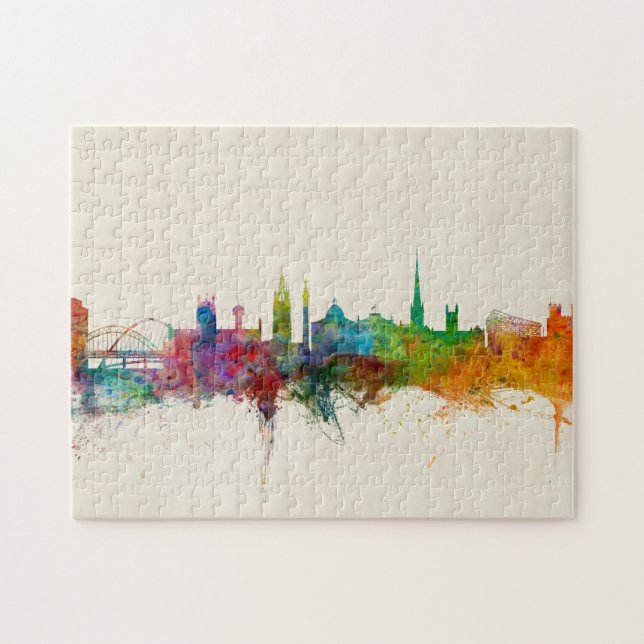 Newcastle England Skyline Jigsaw Puzzle (Horizontal)