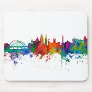Newcastle England Skyline Mouse Mat