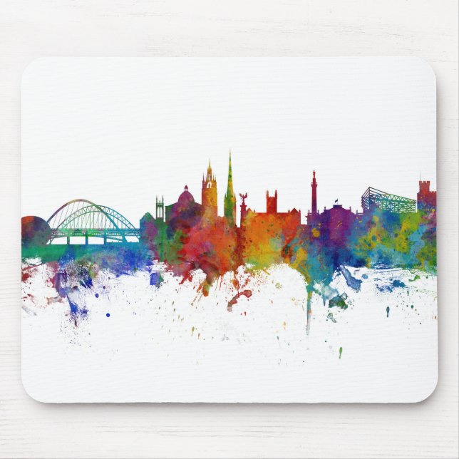 Newcastle England Skyline Mouse Mat (Front)