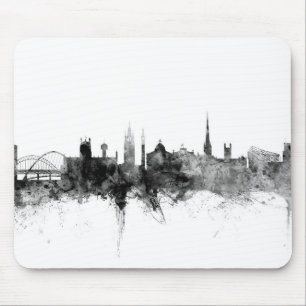 Newcastle England Skyline Mouse Mat
