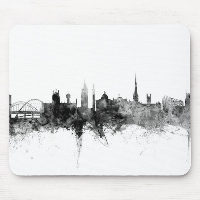 Newcastle England Skyline Mouse Mat (Front)