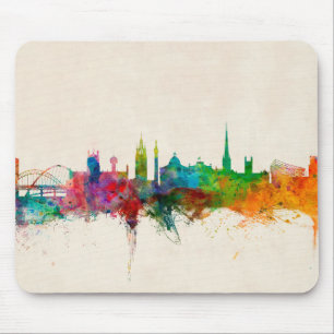 Newcastle England Skyline Mouse Mat
