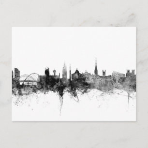 Newcastle England Skyline Postcard
