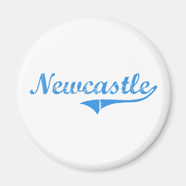 Newcastle Maine Classic Design Magnet (Front)