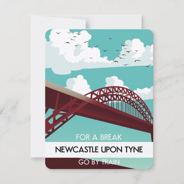 Newcastle upon Tyne bridge poster. (Front)