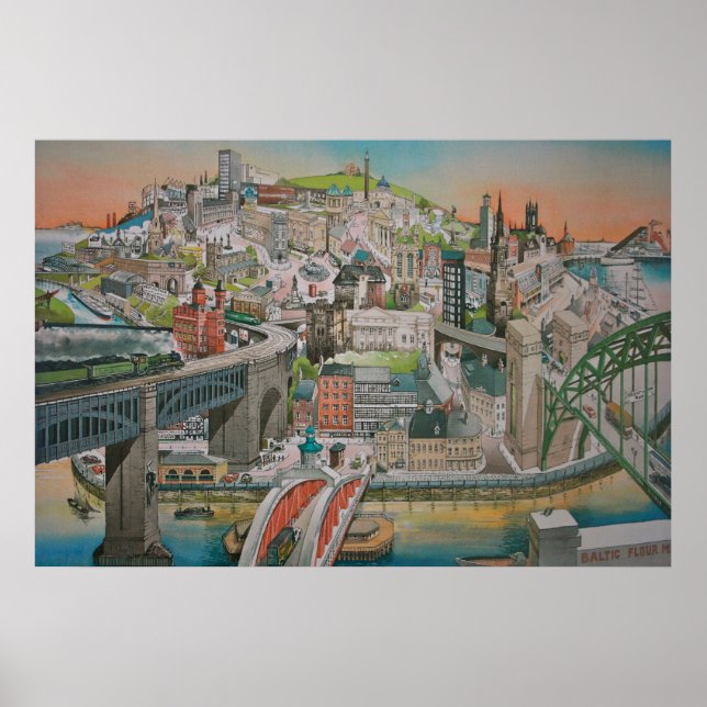 Newcastle upon Tyne, England Poster (Front)