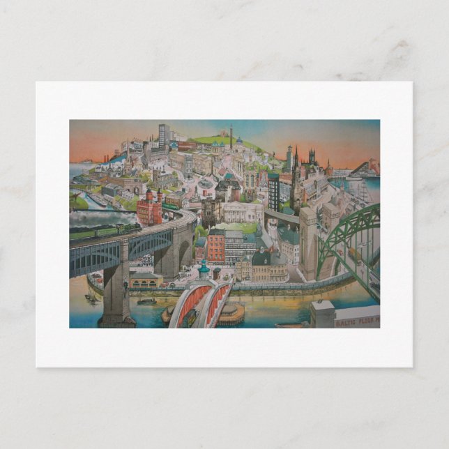 Newcastle upon Tyne Post Card (Front)