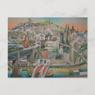 Newcastle upon Tyne through the Years Postcard