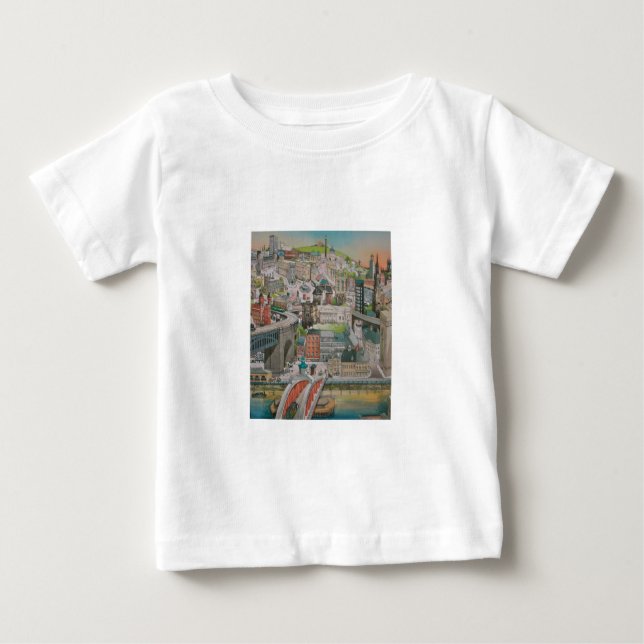 Newcastle upon Tyne through the Years Tee Shirt (Front)